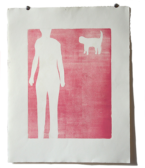 dog monoprint